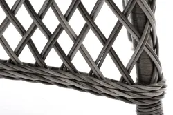 "Эспрессо" плетеный круглый стол, диаметр 118 см, цвет графит