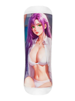 Двусторонний мастурбатор аниме - ротик и вагина (Цвет: телесный)