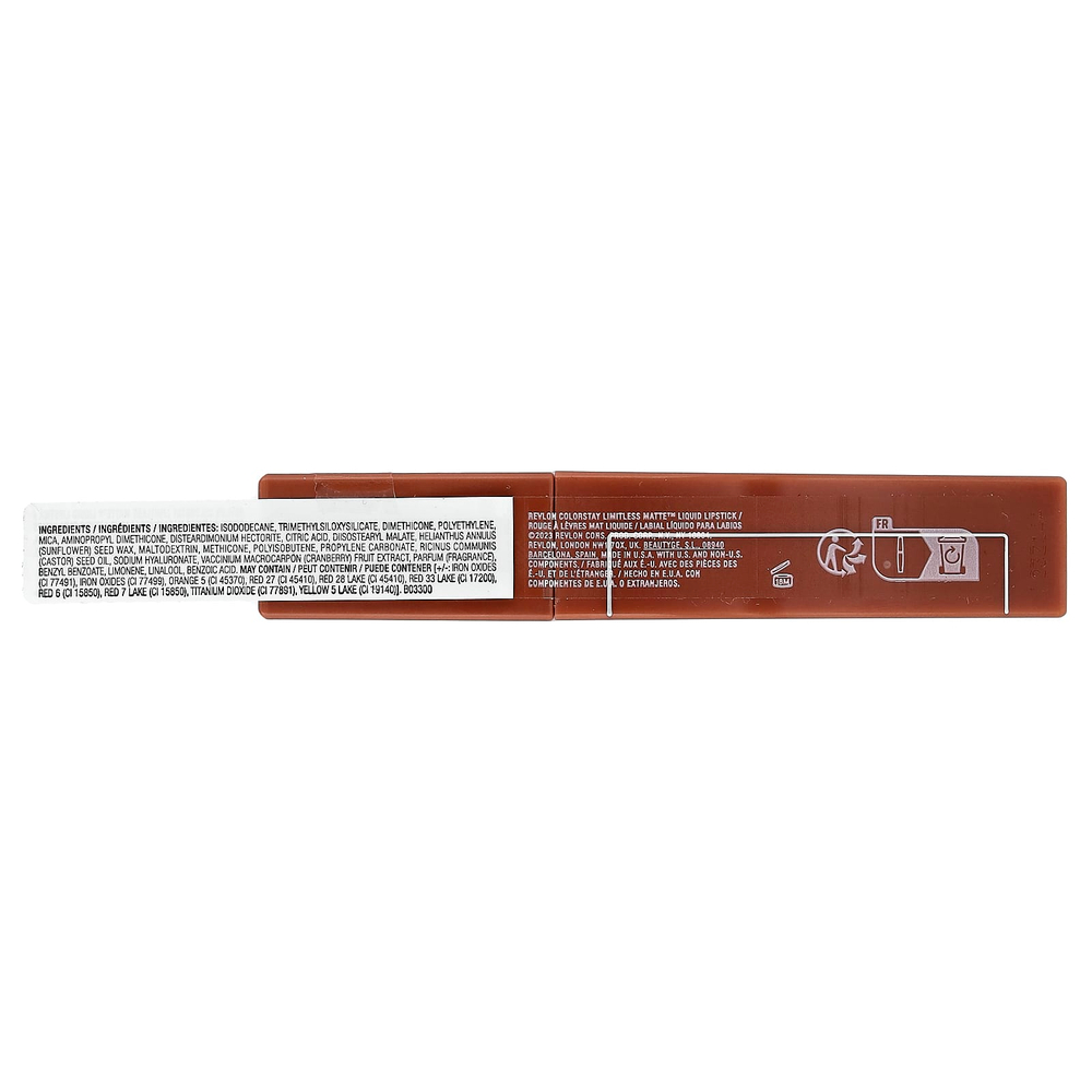 Revlon, ColorStay Limited, Matte™, жидкая помада, оттенок 003, 5 мл (0,17 жидк. унции)