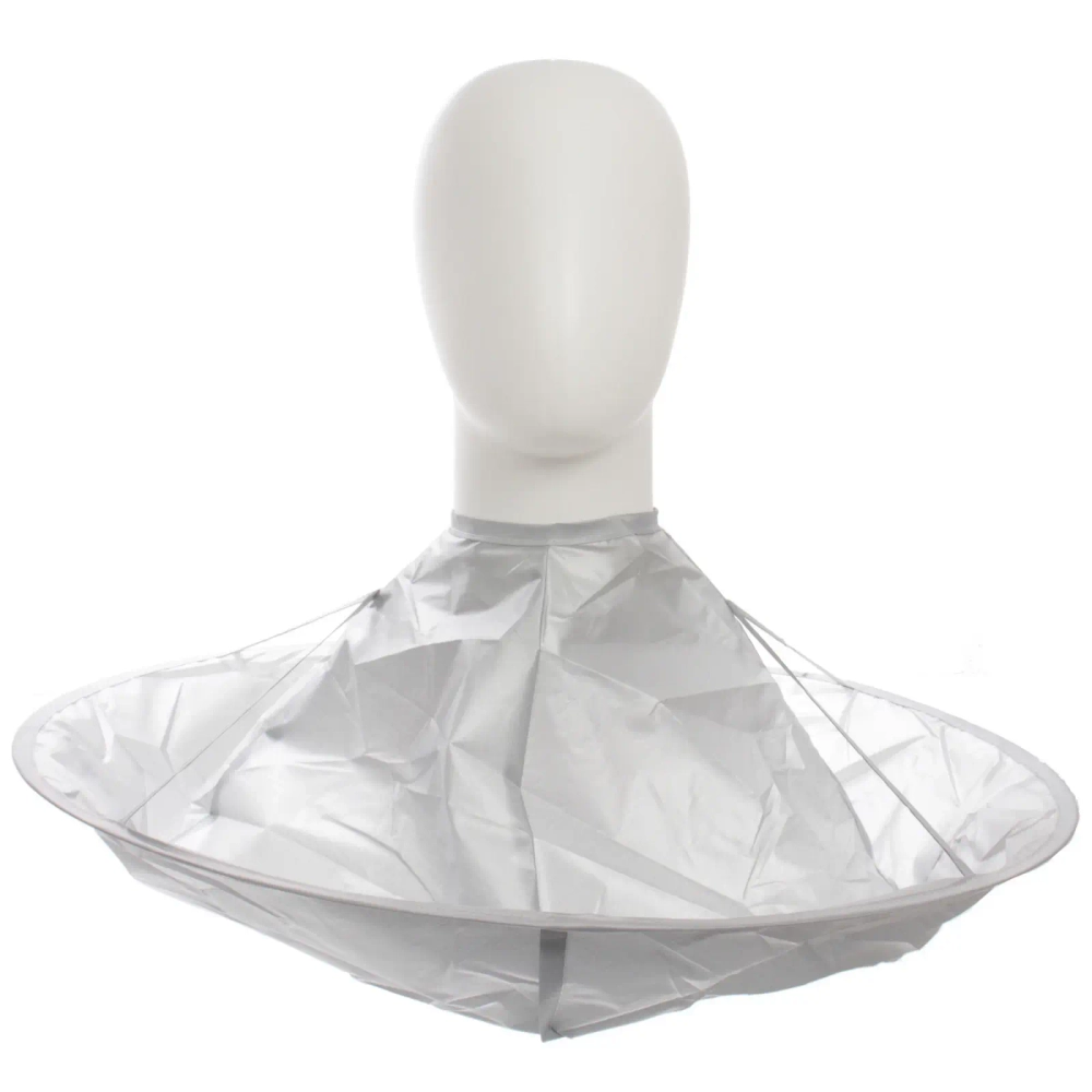 Пеньюар - накидка парикмахерский «Barber SALON», круглый, цвет серебро, d-60см