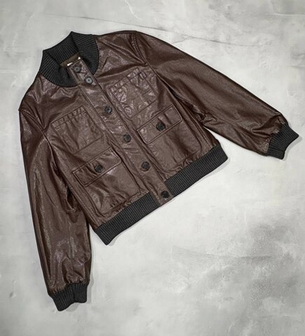Кожаная куртка Brunello Cucinelli