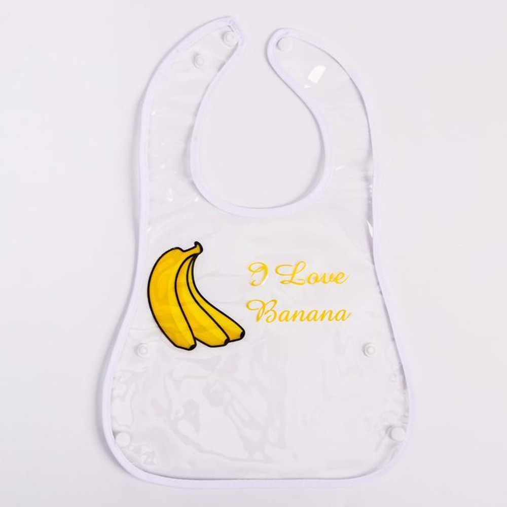 4482584 Нагрудник прозрачный с карманом, на клепках