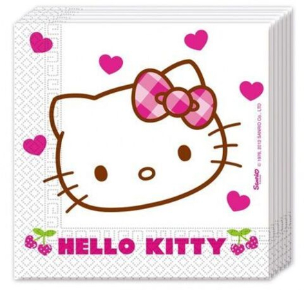 Салфетки Хэллоу Китти 33 см 20шт.