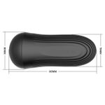 Мастурбатор-вагина Baile Pretty Love Alice, черная колба, 18,5 см