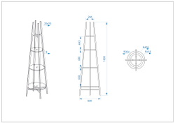 Стеллаж Garda Decor 47ED-00500