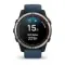 Garmin Quatix 7 Sapphire титановый с синим силиконовым ремешком