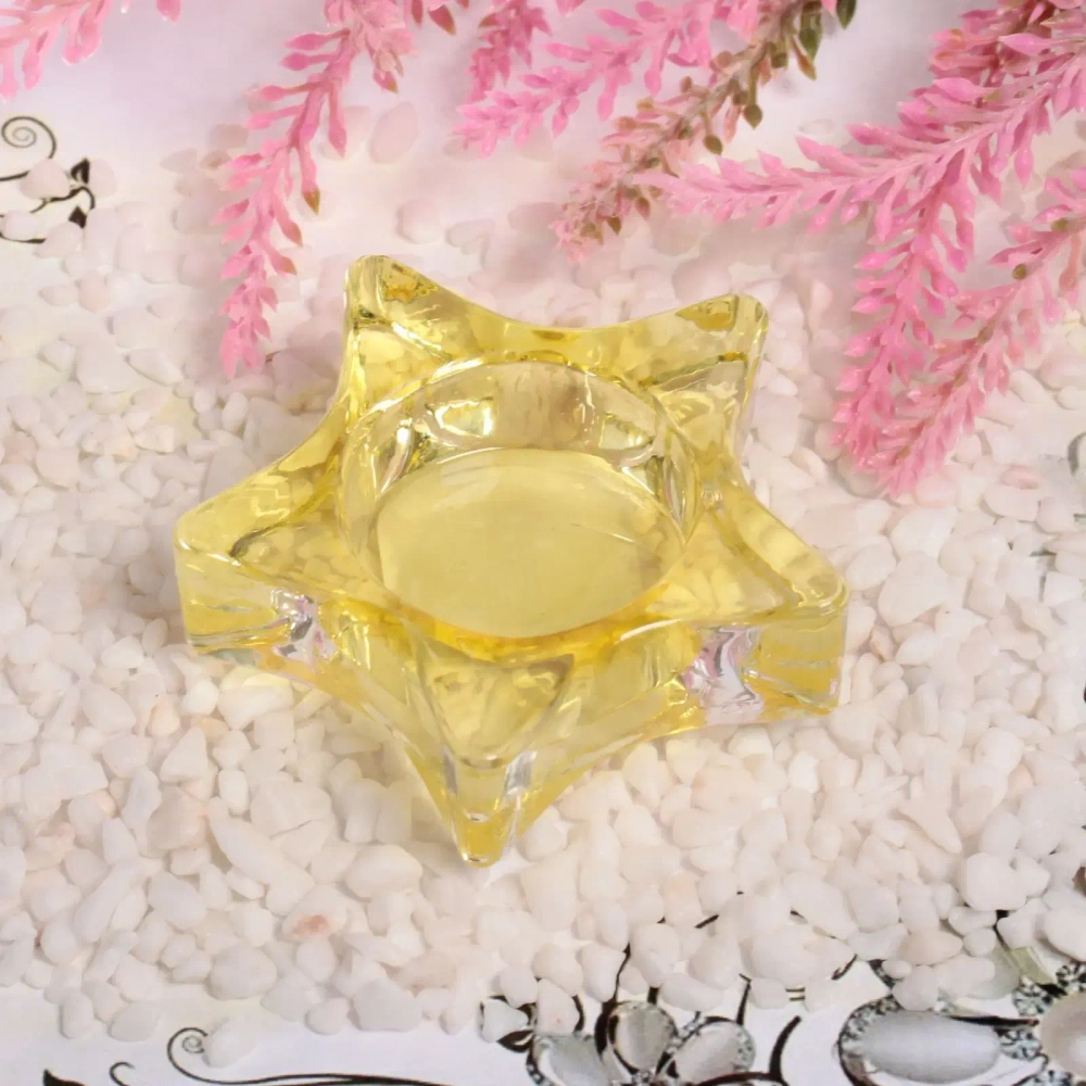 Подсвечник «Tea-звезда» 7,5*2,5см цвет желтый