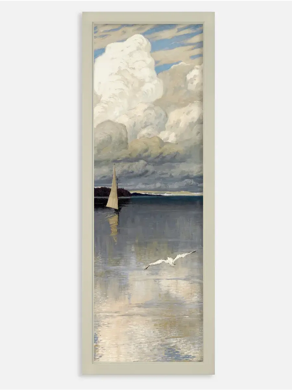 Картина на натуральном холсте настенная интерьерная 23*63 см