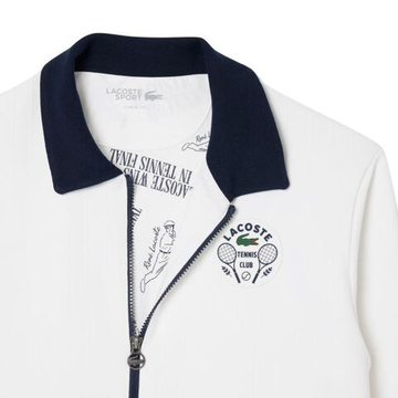 Мужская теннисная кофта Lacoste Tennis Heritage Ultra Dry - white/navy blue