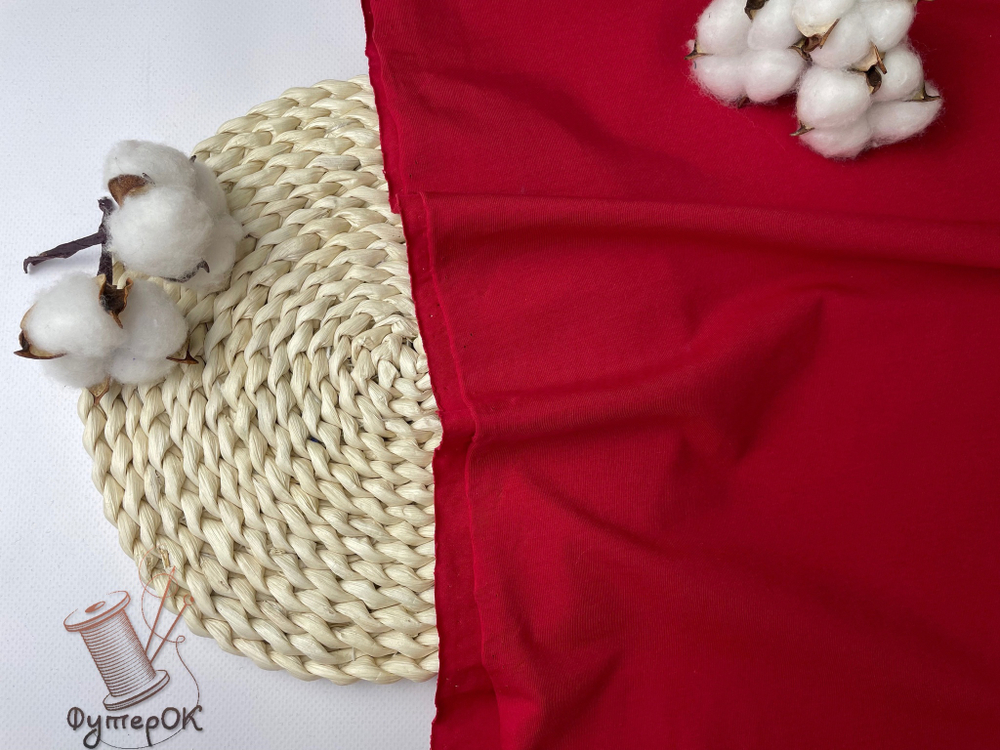 Кулирка с лайкрой КРАСНЫЙ