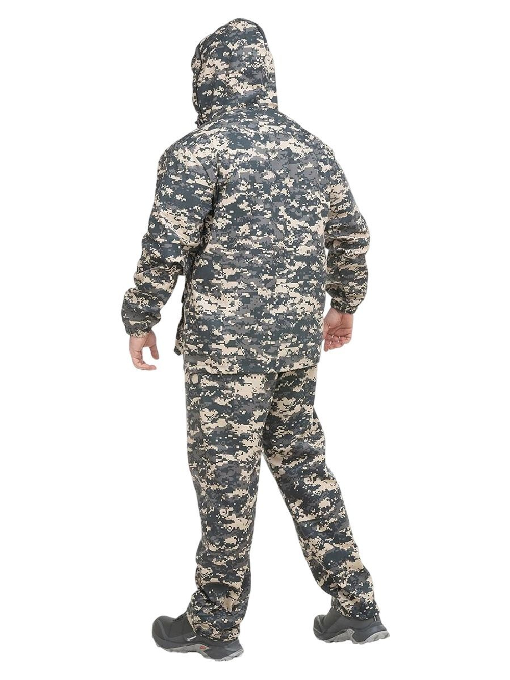 Костюм летний противомоскитный Helios Тайфун, серый пиксель, 60-62/182-188