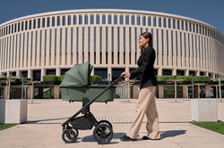 Детская коляска Peppy Monaco 2 в 1 Black (черный), рама черная матовая