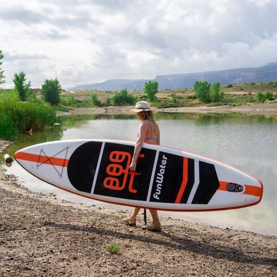 Надувная SUP-доска Funwater FW03A 335х84х15 см полный комплект