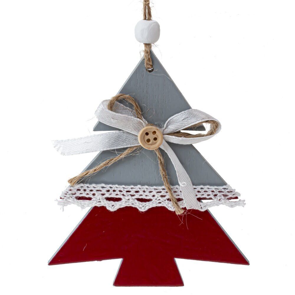 GAEM Изделие декоративное подвесное "Ангел/Ёлка/Звезда", L9 W1 H11,5 см, 3в.