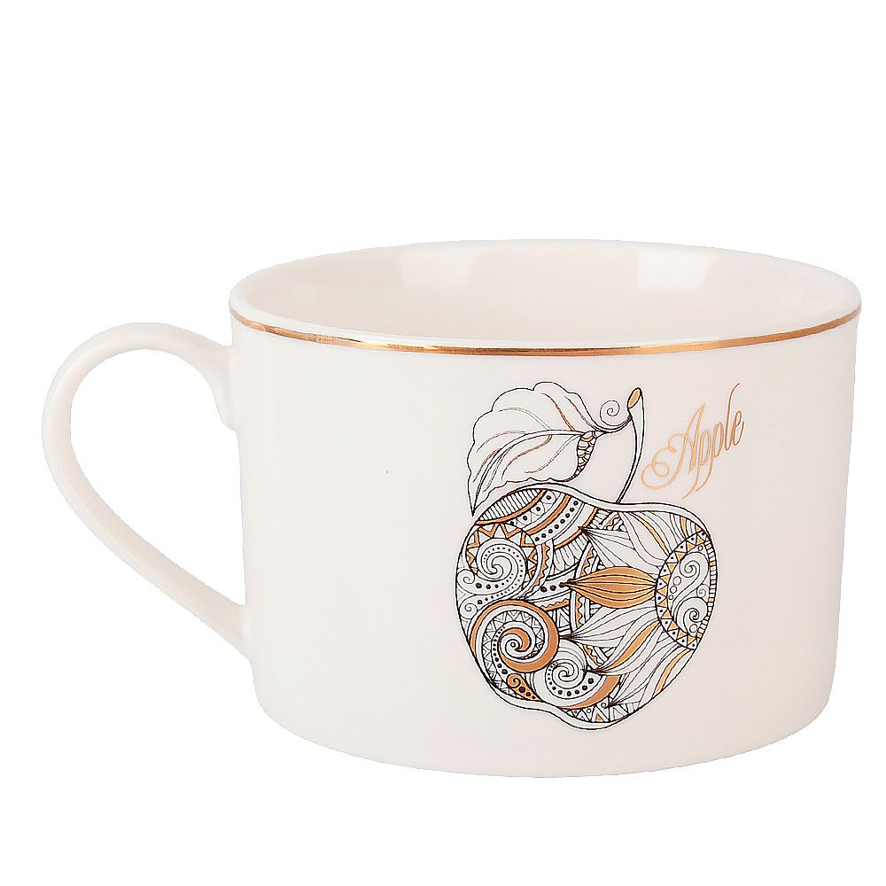 Набор чайный 4пр. " Apple&Pear" (2 персон) v=220мл (фарфор) (подарочная упаковка)