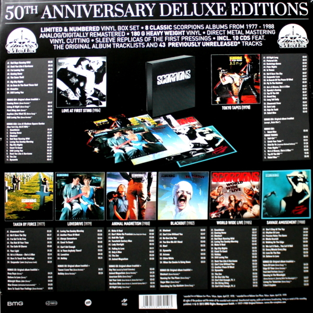 Scorpions / 50th Anniversary Deluxe Editions (Vinyl Boxset) (10LP+10CD)