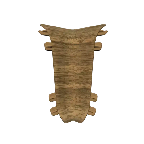 Угол внутренний для плинтуса 55 мм "Идеал Классик" 291 Орех