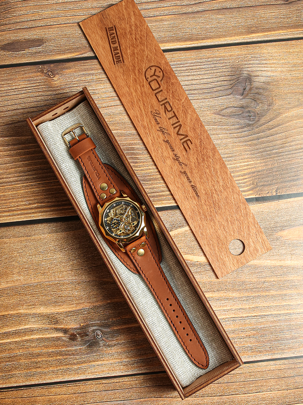 Часы скелетоны мужские механические Centuria 2.0 YOURTIME