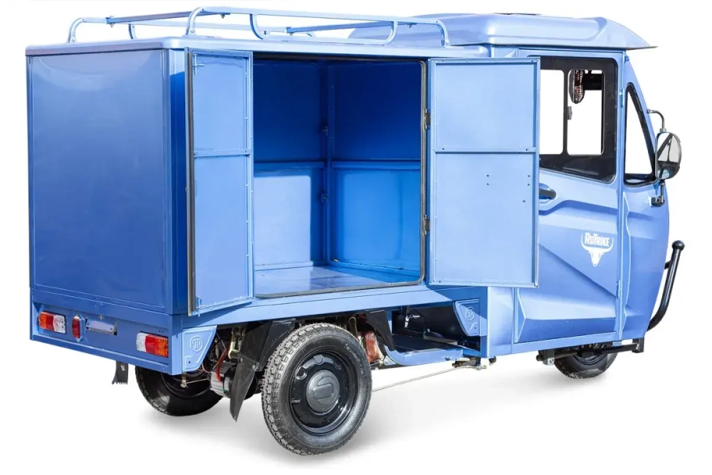 Грузовой электротрицикл Rutrike КАРГО Кабина Дуал обогрев 1500 60V1000W