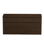 Комод Варма П 6Д 160x77x48 шпон ясень, коричневый