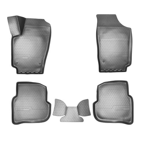Ковры в салон Norplast/Unidec для Volkswagen Polo в кузове SD (2010-)Полиуретан,Черный, арт.NPA11-C95-421