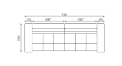 Диван-кровать Леонардо SE прямой с механизмом трансформации "пума"