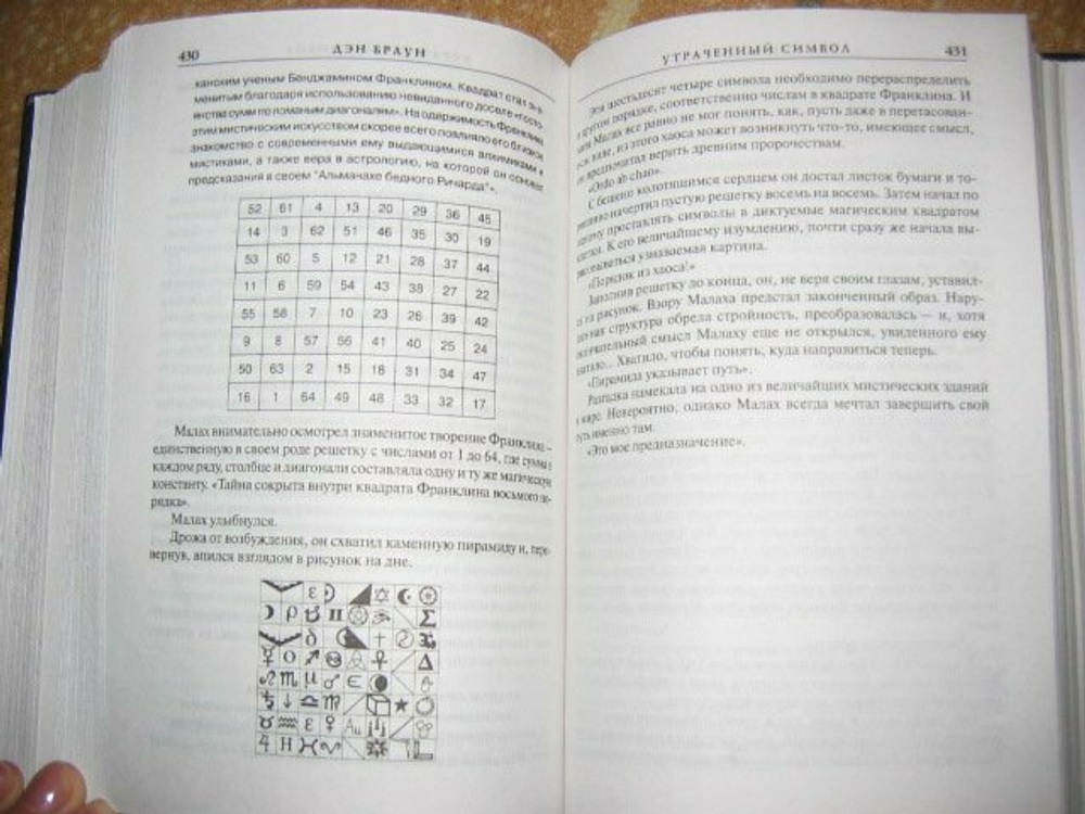 Утраченный символ, Утраченный символ.
