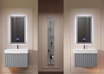 Тумба с раковиной Cezares Premium Plisse 51х45 Bianco opaco