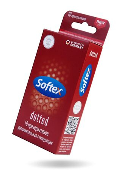 Презервативы с дополнительной стимуляцией Softex Dotted - 10 шт.