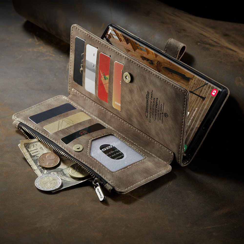 Многофункциональный чехол-кошелек CaseMe 3 in 1 Matte Wallet для Samsung Galaxy S25 Ultra