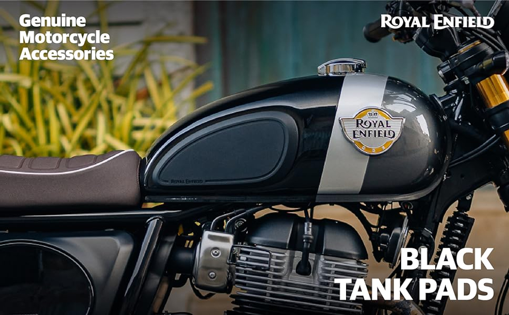 Накладки на бак Royal Enfield, черного цвета, арт. 1990535