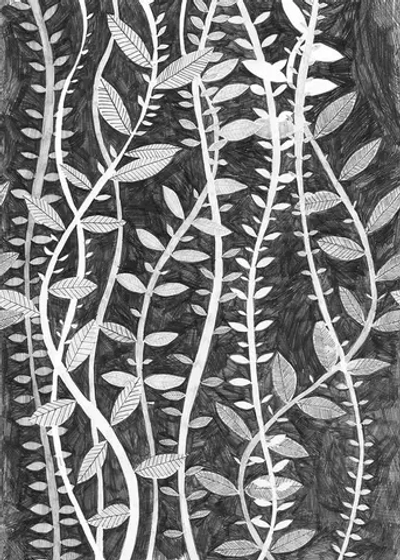 Цифровое панно ID Wall BLACK AND GRAY INVERSION