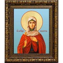 Валерия (Калерия) Кесарийская (Палестинская) Святая мученица. Икона на холсте.