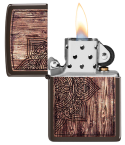 Зажигалка "Мандала" Brown Matte ZIPPO 49184