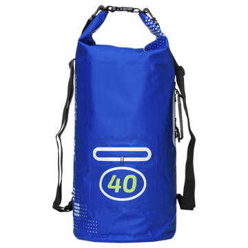 Гермомешок 40 литров синий с лямкой  и карманом Marlin Dry Tube 40 L