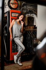 Джинсы женские серые Harley-Davidson -70% Sale