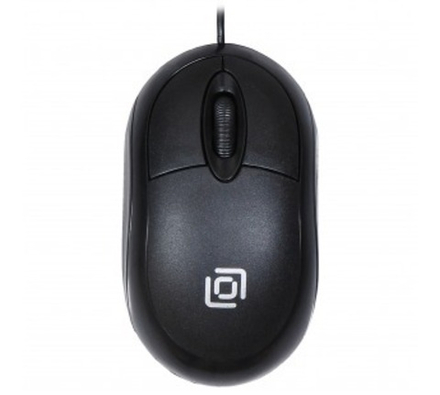 Мышь Оклик 105S черный оптическая (800dpi) USB
