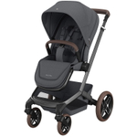 Детская коляска Maxi-Cosi Fame 3 в 1 с автокреслом CabrioFix Essential green Twillic Graphite/графит