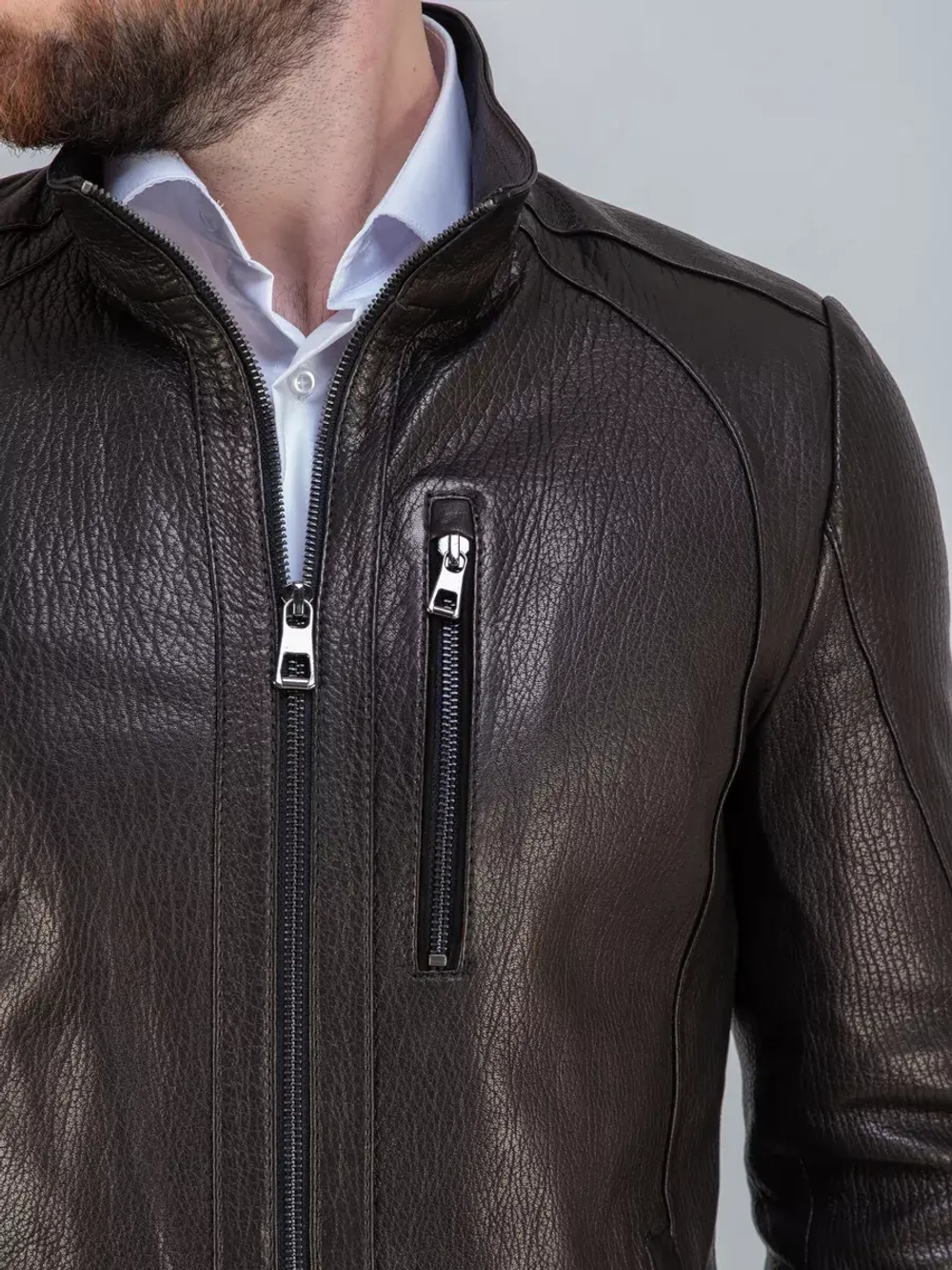 Куртка кожаная демисезонная Турция