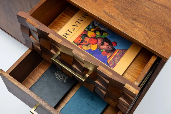 Тумба Brick из дерева манго, 145х75 см