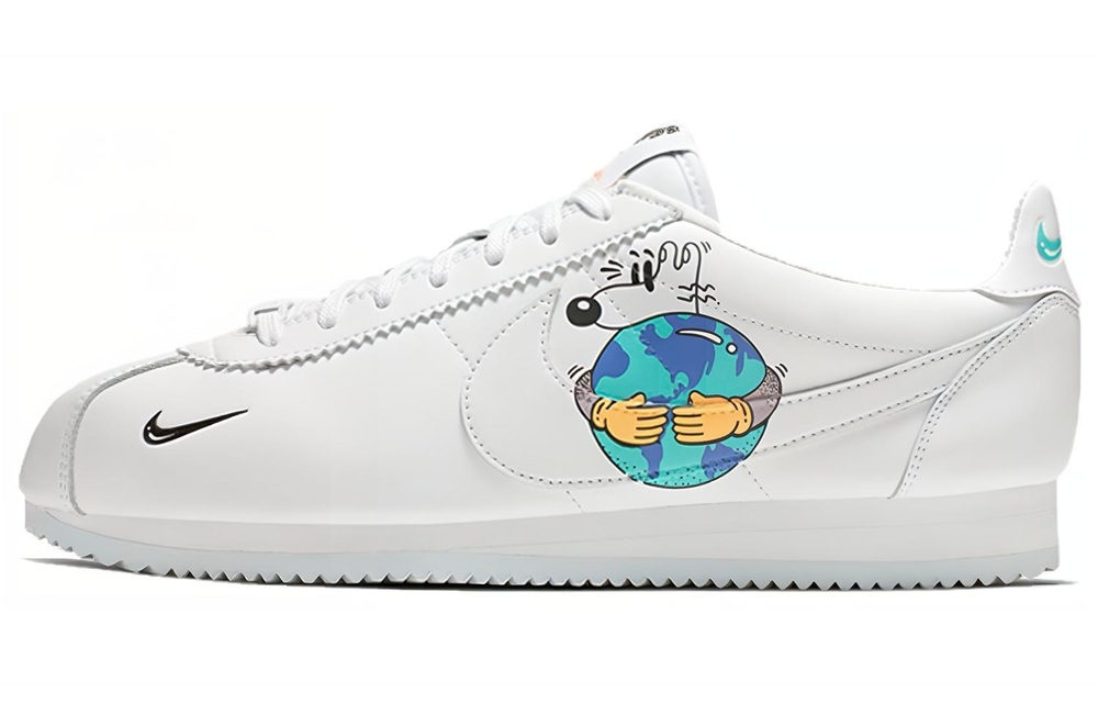 Nike Cortez Earth Day Collection protects the Earth, Earth Day, comfortable and versatile low-top running shoes for men and women, the same white