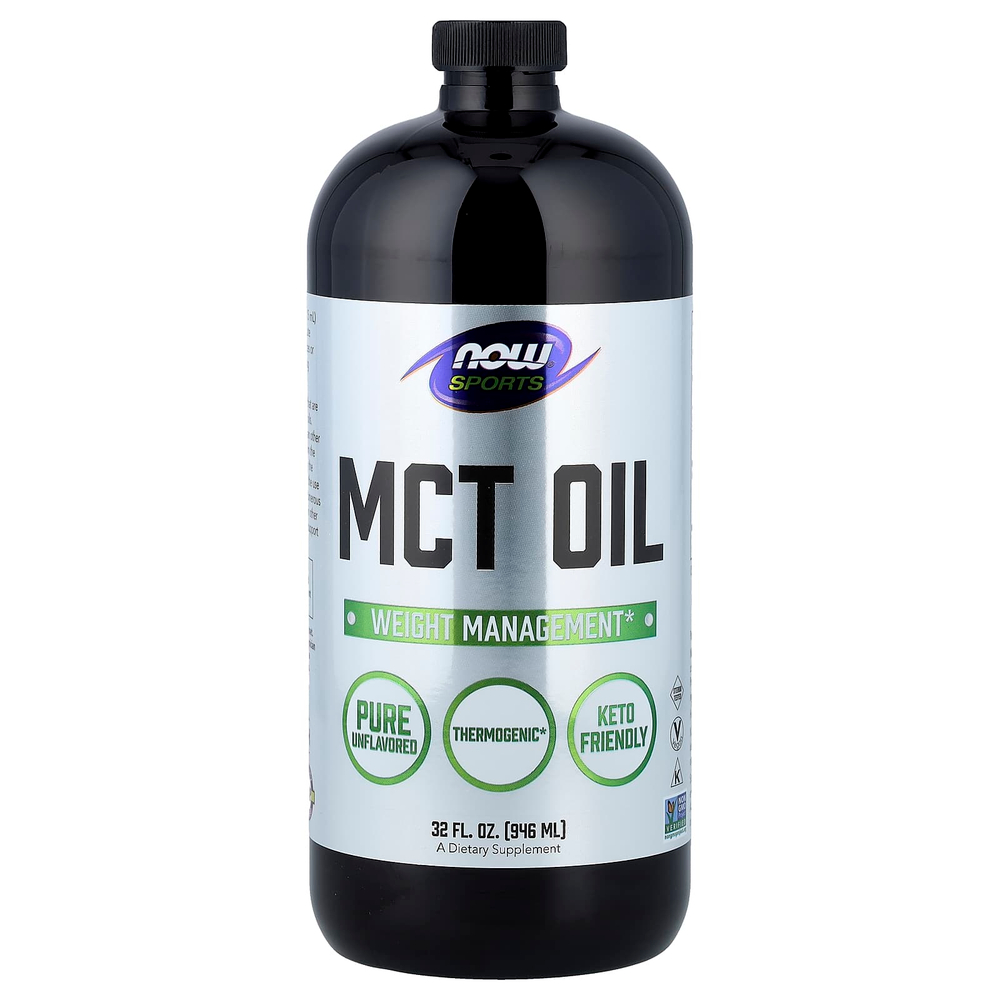 NOW Foods, Sports, масло MCT, с нейтральным вкусом, 946 мл (32 жидк. унции)