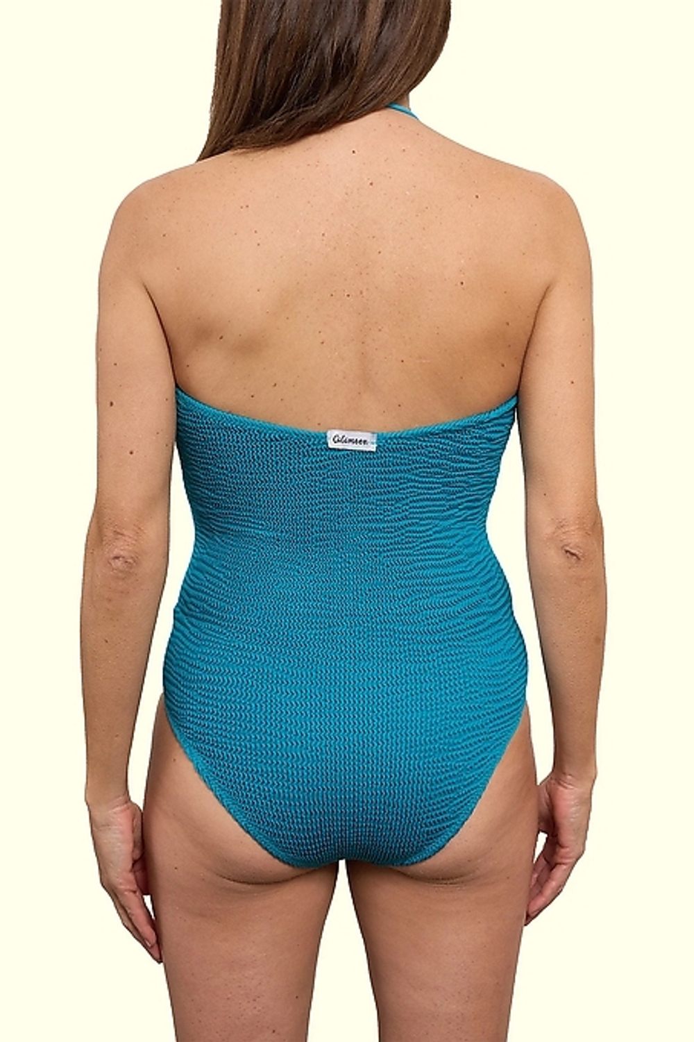 Купальник женский слитный бирюзовый