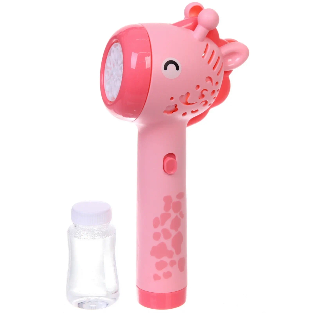 Мыльные пузыри «Жираф», 31*10 см, 60 мл, на батарейках (АА 4 шт, в компл не входят)