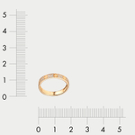 Женское кольцо из желтого золота 585 пробы с фианитами (арт. КФ 877 ЖЗ)