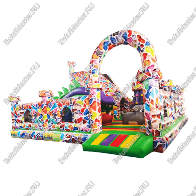 Коммерческий надувной батут Средневековое приключение 2