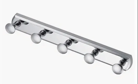 К-1075 Кронштейн настенный 5 крюч. 30 см.хром