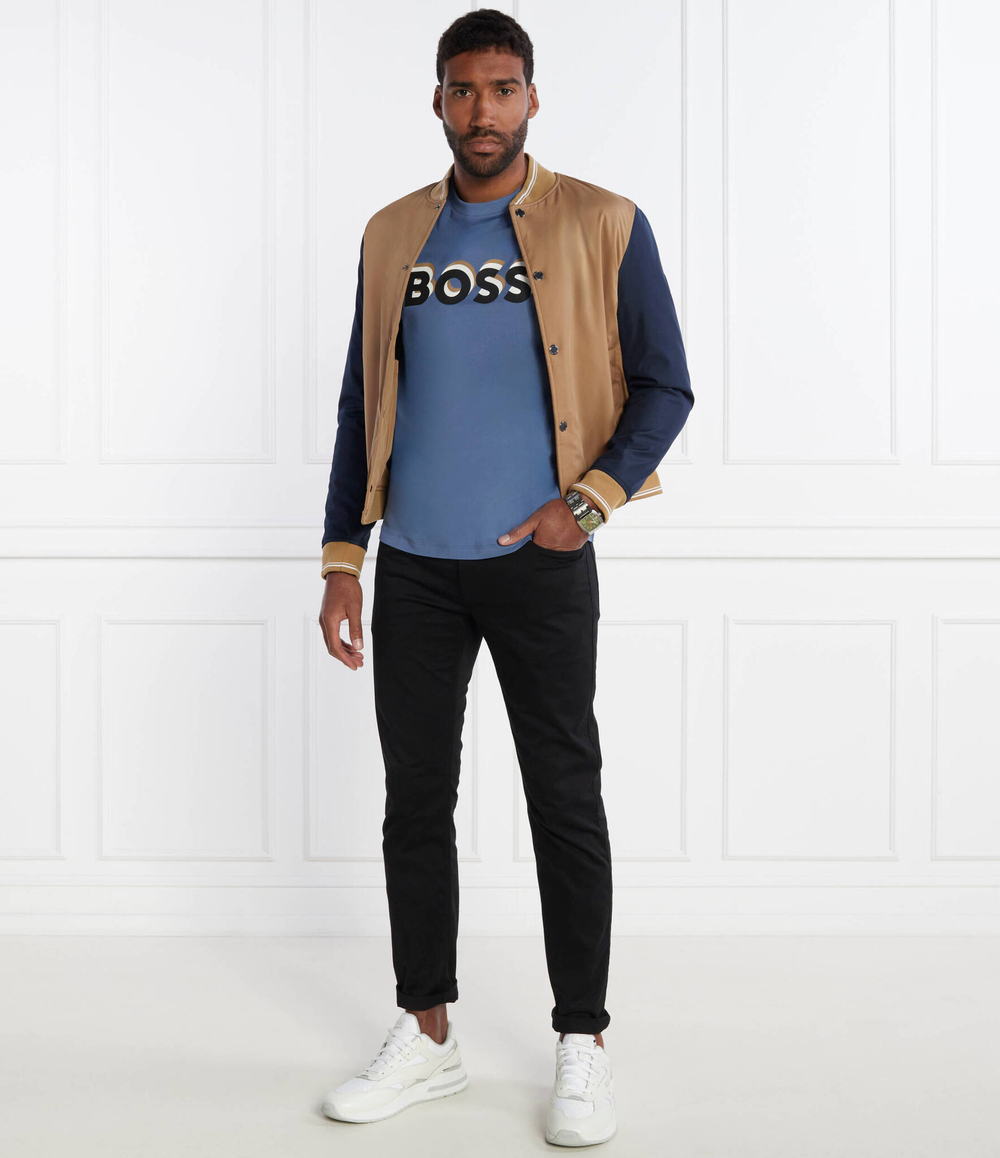 Футболка Tiburt 427 BOSS BLACK - голубой(50506923)