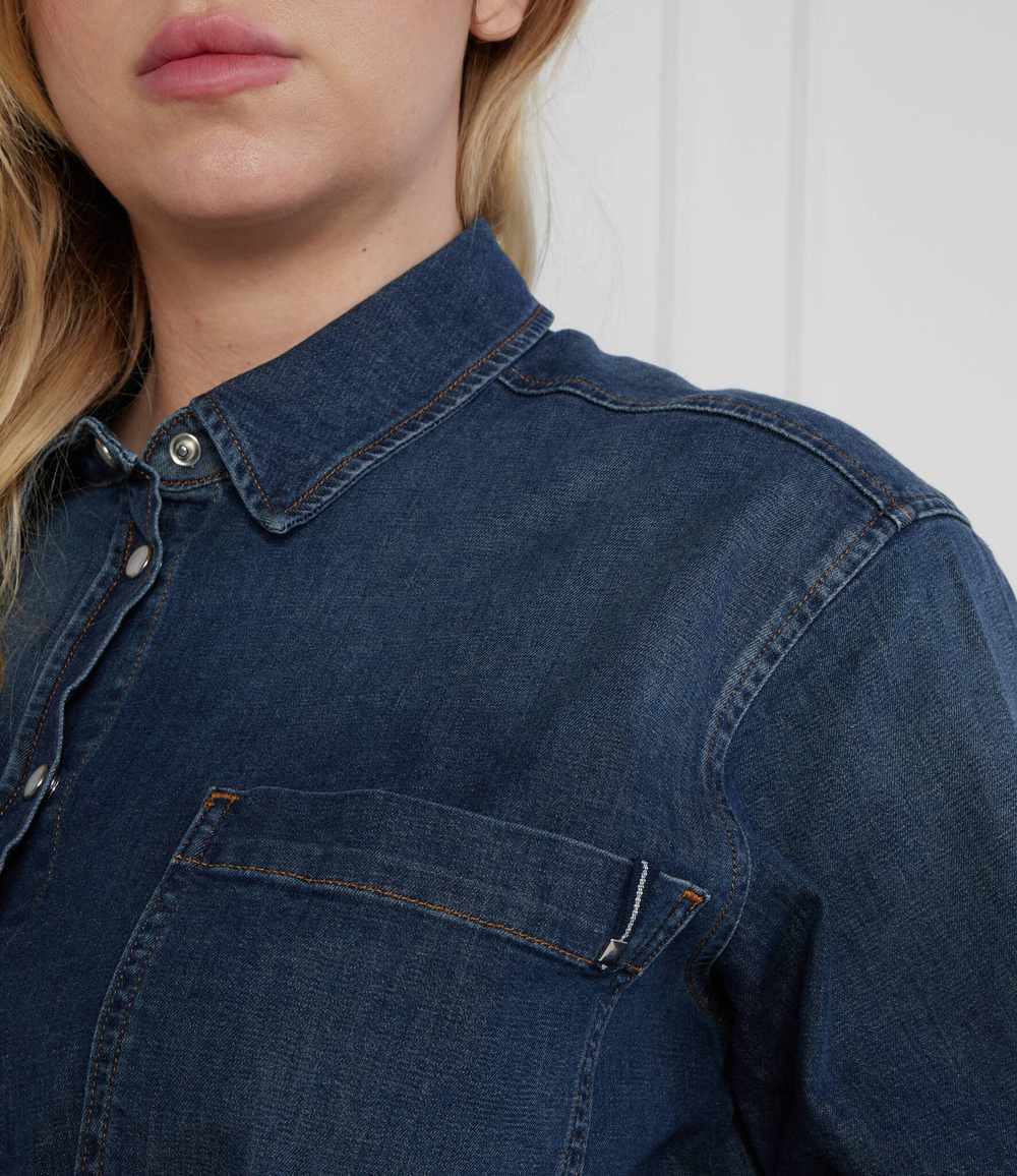 Платье с ремешком plus size Persona by Marina Rinaldi - темно-синий(1221333)