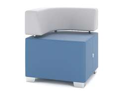 Секция одноместная Левая/Правая (с прямоугольной спинкой) 65*65*75